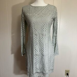 Elegant Lace Dress - light blue